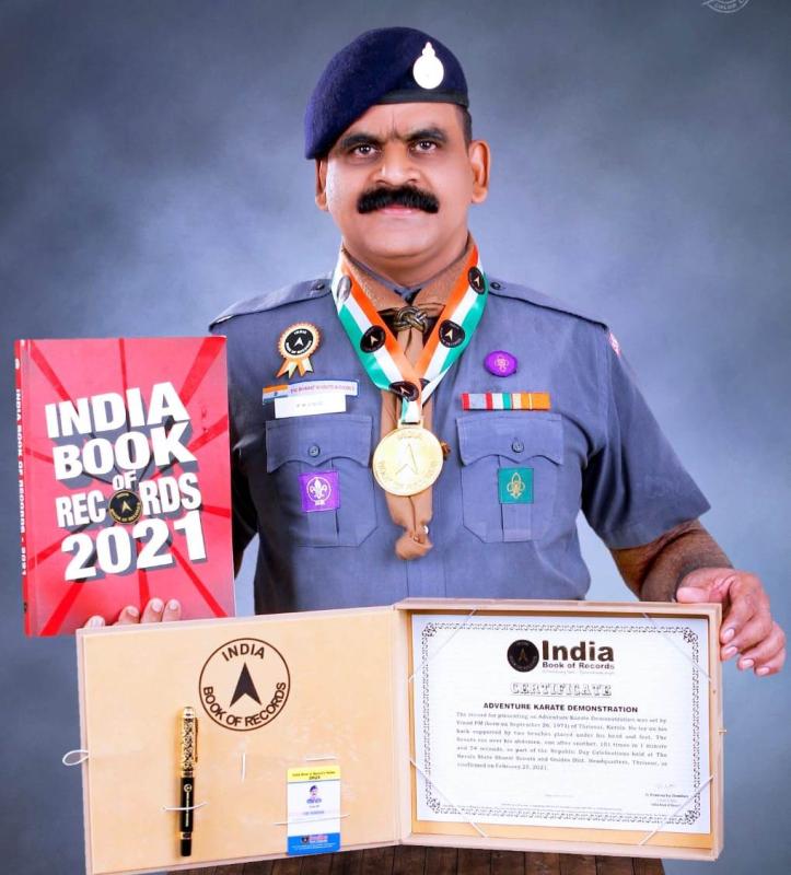 Adventure Karate Demonstration India Book of Record of 2022. World